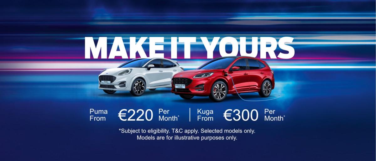 Make It Yours with Finlay Ford Naas: The Best Offer for Ford Cars in Kildare