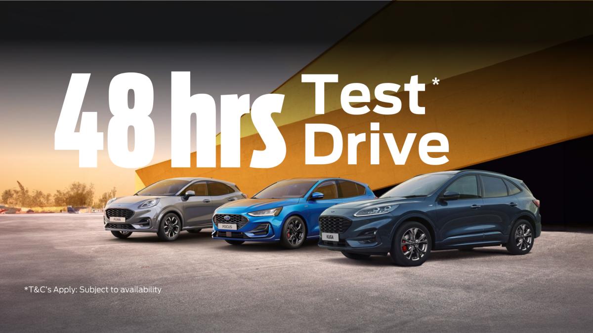 Experience the Future of Driving with Finlay Ford Naas: 48-Hour Test Drive Promotion