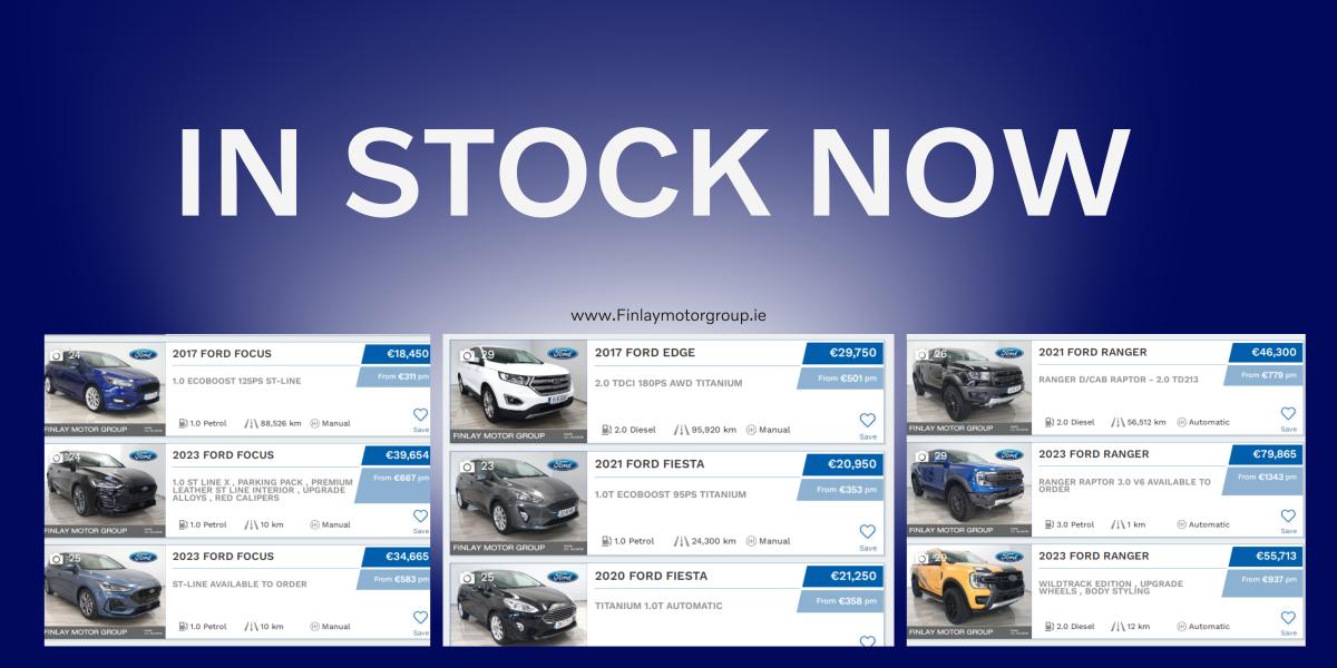 Explore Our Extensive Range of New and Used Vehicles at Finlay Motor Group
