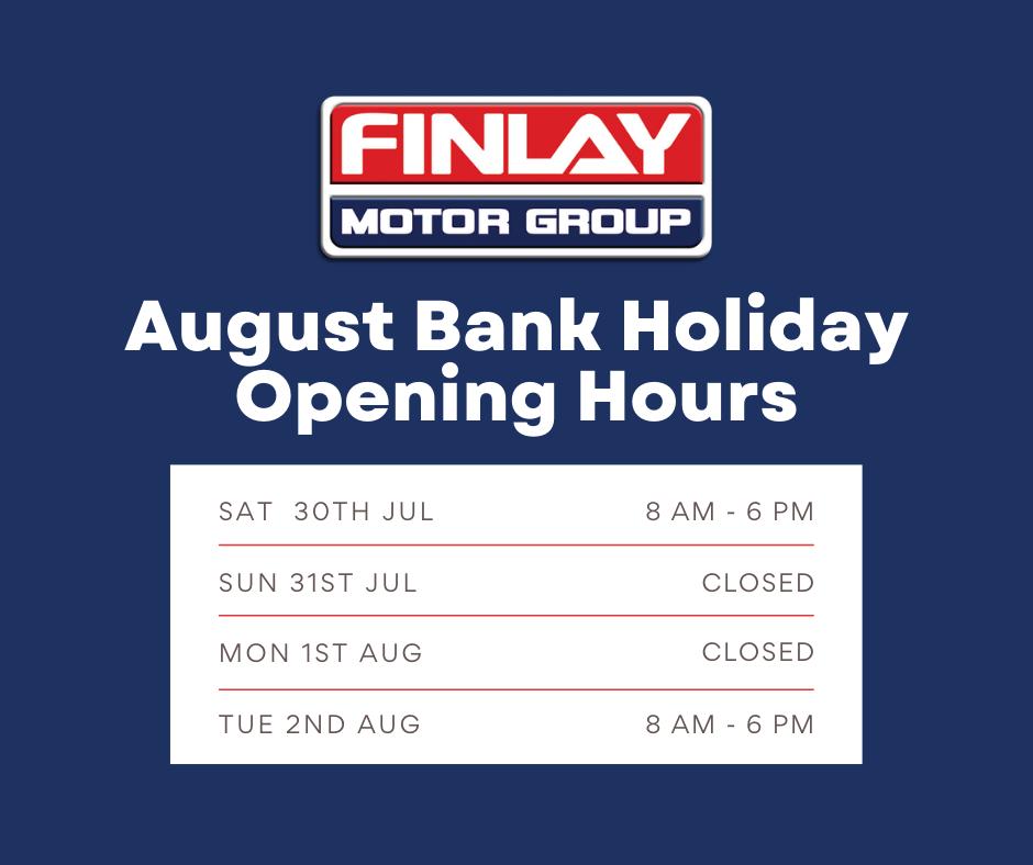 August Bank Holiday Opening Hours